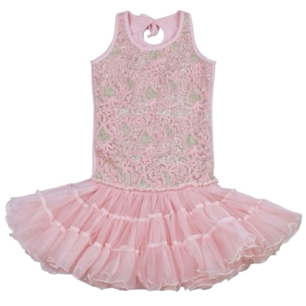 Ooh! La, La! Couture Pink Sparkle Dress Girl's 18M